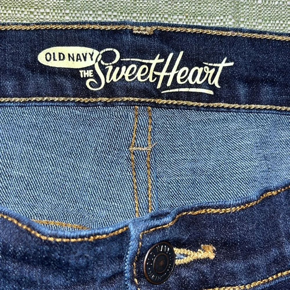 Old Navy The Sweetheart Bootcut Women's Long Dark Wash Blue Denim jeans sz 14R